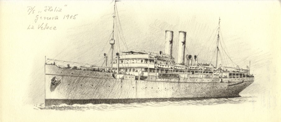 1905 - Piroscafo 'Italia'